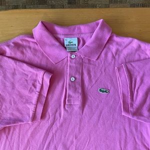 Pink Lacoste Polo Size 6
